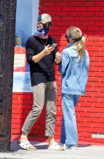 ANNABELLE WEALLIS in Double Denim Out for Coffee in Los Angeles 07/01/2020