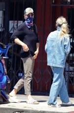 ANNABELLE WEALLIS in Double Denim Out for Coffee in Los Angeles 07/01/2020