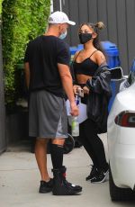 ARIANA GRANDE Wearing a Mask Out in Los Angeles 07/01/2020