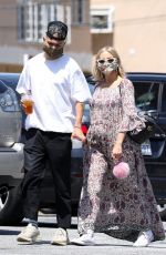 ASHLEE SIMPSON and Evan Ross Out in Los Angeles 06/29/2020