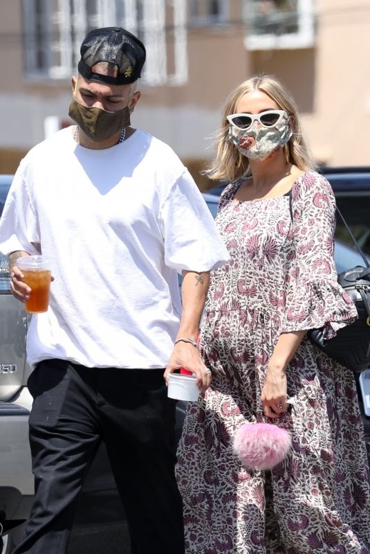 ASHLEE SIMPSON and Evan Ross Out in Los Angeles 06/29/2020