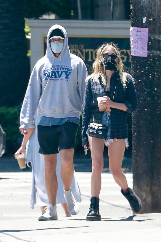 ASHLEY BENSON and G-Eazy Out for Lunch in Los Feliz 07/18/2020