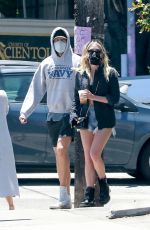 ASHLEY BENSON and G-Eazy Out for Lunch in Los Feliz 07/18/2020