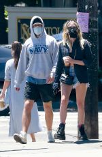 ASHLEY BENSON and G-Eazy Out for Lunch in Los Feliz 07/18/2020