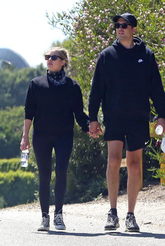 ASHLEY BENSON and G-Eazy Out Hiking in Los Angeles 07/27/2020