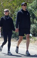 ASHLEY BENSON and G-Eazy Out Hikinig in Los Angeles 07/27/2020