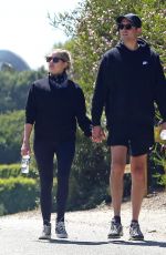 ASHLEY BENSON and G-Eazy Out Hikinig in Los Angeles 07/27/2020