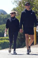 ASHLEY BENSON and G-Eazy Out Hikinig in Los Angeles 07/27/2020