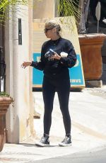 ASHLEY BENSON Arrives at G-Eazy