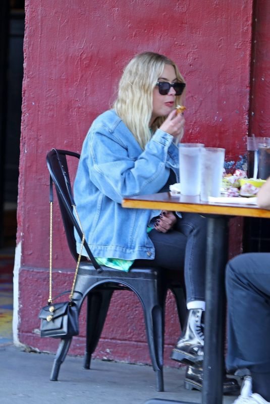 ASHLEY BENSON at Birds Restaurant in Los Angeles 07/22/2020