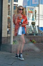 ASHLEY BENSON Leaves Hair Salon in Los Angeles 07/13/2020