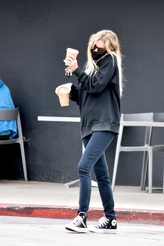 ASHLEY BENSON Out for Coffee in Los Angeles 07/01/2020