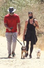 ASHLEY GREENE and Paul Khoury Out Hiking in West Hollywood 07/16/2020