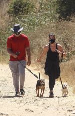 ASHLEY GREENE and Paul Khoury Out Hiking in West Hollywood 07/16/2020