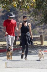 ASHLEY GREENE and Paul Khoury Out Hiking in West Hollywood 07/16/2020