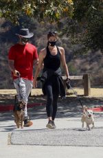 ASHLEY GREENE and Paul Khoury Out Hiking in West Hollywood 07/16/2020