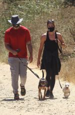 ASHLEY GREENE and Paul Khoury Out Hiking in West Hollywood 07/16/2020