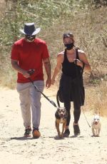 ASHLEY GREENE and Paul Khoury Out Hiking in West Hollywood 07/16/2020