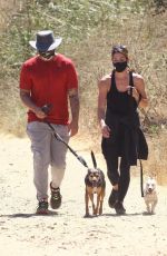 ASHLEY GREENE and Paul Khoury Out Hiking in West Hollywood 07/16/2020