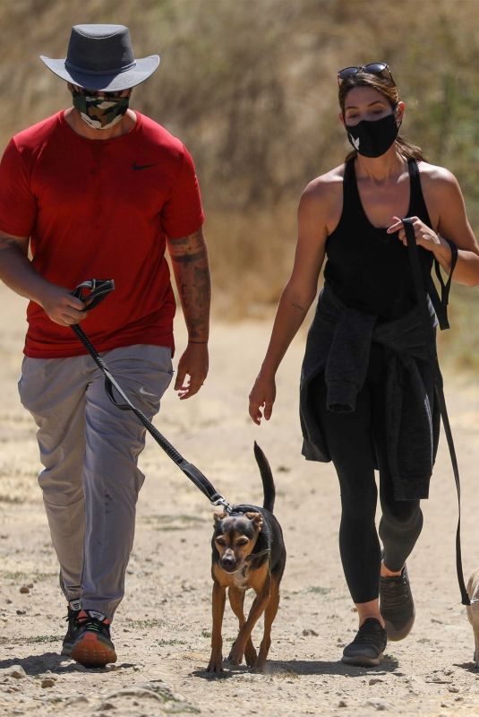 ASHLEY GREENE and Paul Khoury Out Hiking in West Hollywood 07/16/2020