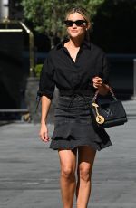 ASHLEY ROBERTS All in Black Leaves Global Radio in London 07/30/2020