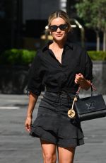 ASHLEY ROBERTS All in Black Leaves Global Radio in London 07/30/2020