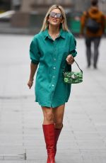 ASHLEY ROBERTS Arrives at Global Radio Studios in London 07/08/2020