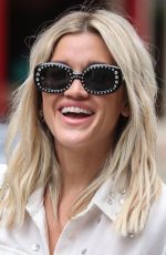 ASHLEY ROBERTS in Mini Skirt Leaves Heart Radio in London 07/02/2020