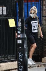 ASHLEY ROBERTS Wearing a Face Mask Out in London 07/24/2020