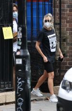 ASHLEY ROBERTS Wearing a Face Mask Out in London 07/24/2020