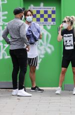 ASHLEY ROBERTS Wearing a Face Mask Out in London 07/24/2020
