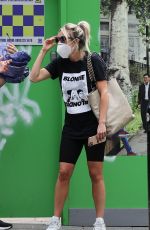 ASHLEY ROBERTS Wearing a Face Mask Out in London 07/24/2020