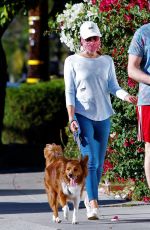 AUBREY PLAZA and Jeff Baena Out with Her Dogs in Los Angeles 07/19/2020