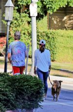 AUBREY PLAZA and Jeff Baena Out with Her Dogs in Los Angeles 07/19/2020