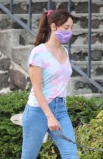 AUBREY PLAZA and Jeff Baena Out with Their Dogs in Los Angeles 07/14/2020