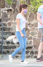 AUBREY PLAZA and Jeff Baena Out with Their Dogs in Los Angeles 07/14/2020