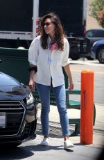 AUBREY PLAZA at a Gas Station in Los Feliz 06/30/2020