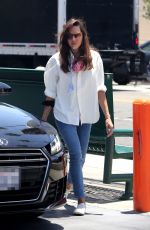 AUBREY PLAZA at a Gas Station in Los Feliz 06/30/2020