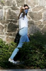 AUBREY PLAZA Out with Her Dogs in Los Angeles 07/08/2020