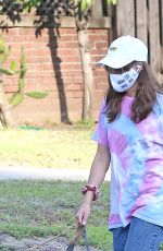 AUBREY PLAZA Out with Her Dogs in Los Angeles 07/13/2020
