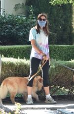 AUBREY PLAZA Out with Her Dogs in Los Feliz 07/22/2020