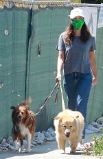 AUBREY PLAZA Waks Her Dogs Out in Los Feliz 07/25/2020