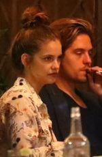 BARBARA PALVIN and Dylan Sprouse Out for Dinner with Friends in Los Feliz 07/24/2020