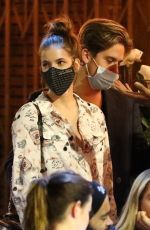 BARBARA PALVIN and Dylan Sprouse Out for Dinner with Friends in Los Feliz 07/24/2020