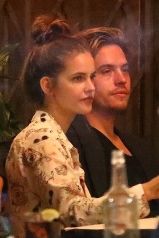 BARBARA PALVIN and Dylan Sprouse Out for Dinner with Friends in Los Feliz 07/24/2020