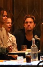 BARBARA PALVIN and Dylan Sprouse Out for Dinner with Friends in Los Feliz 07/24/2020