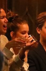 BARBARA PALVIN and Dylan Sprouse Out for Dinner with Friends in Los Feliz 07/24/2020