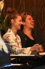 BARBARA PALVIN and Dylan Sprouse Out for Dinner with Friends in Los Feliz 07/24/2020