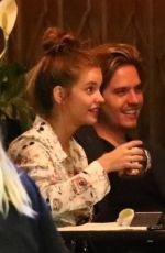 BARBARA PALVIN and Dylan Sprouse Out for Dinner with Friends in Los Feliz 07/24/2020