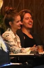 BARBARA PALVIN and Dylan Sprouse Out for Dinner with Friends in Los Feliz 07/24/2020